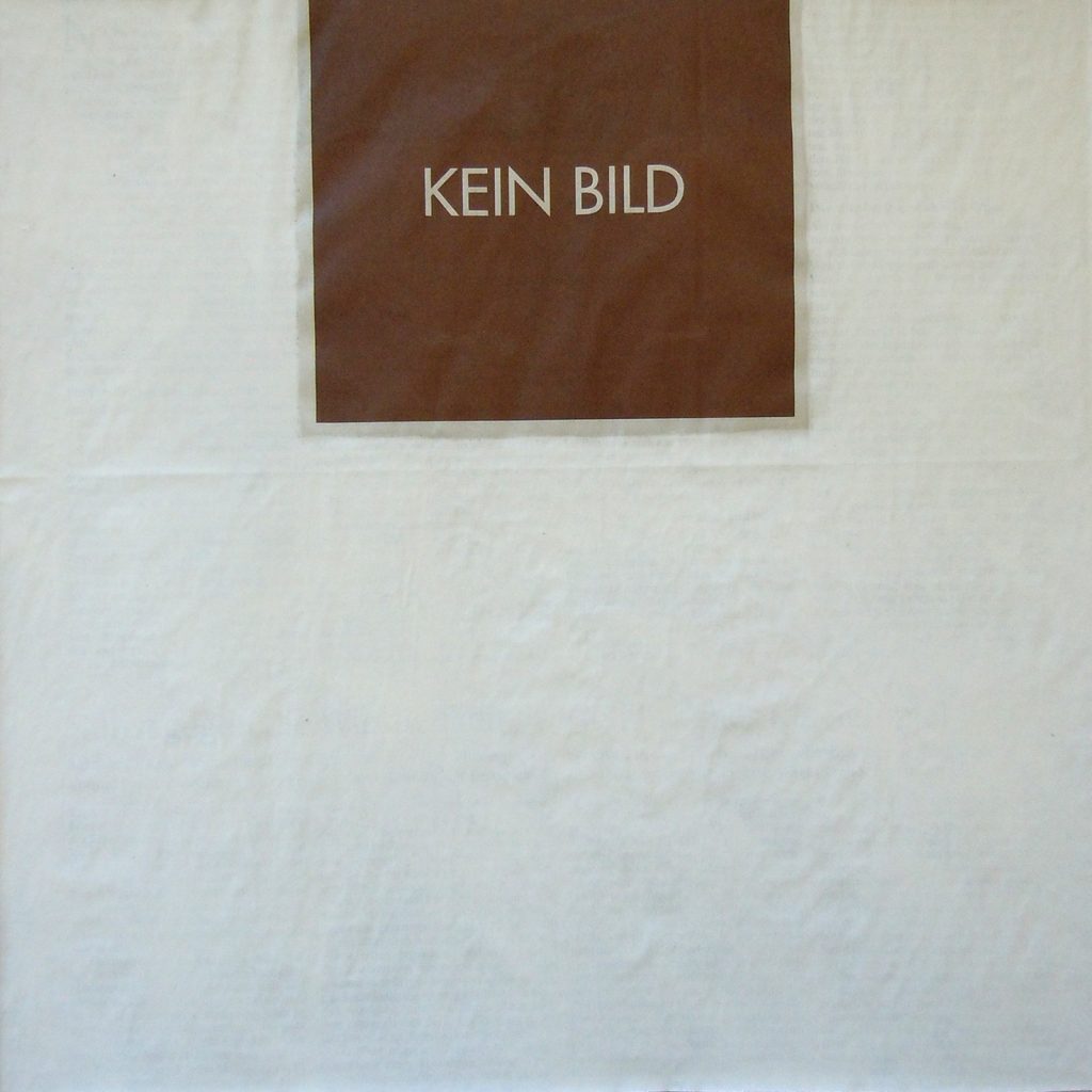 Kein Bild, 30 x 30 cm, Acryl auf Presse