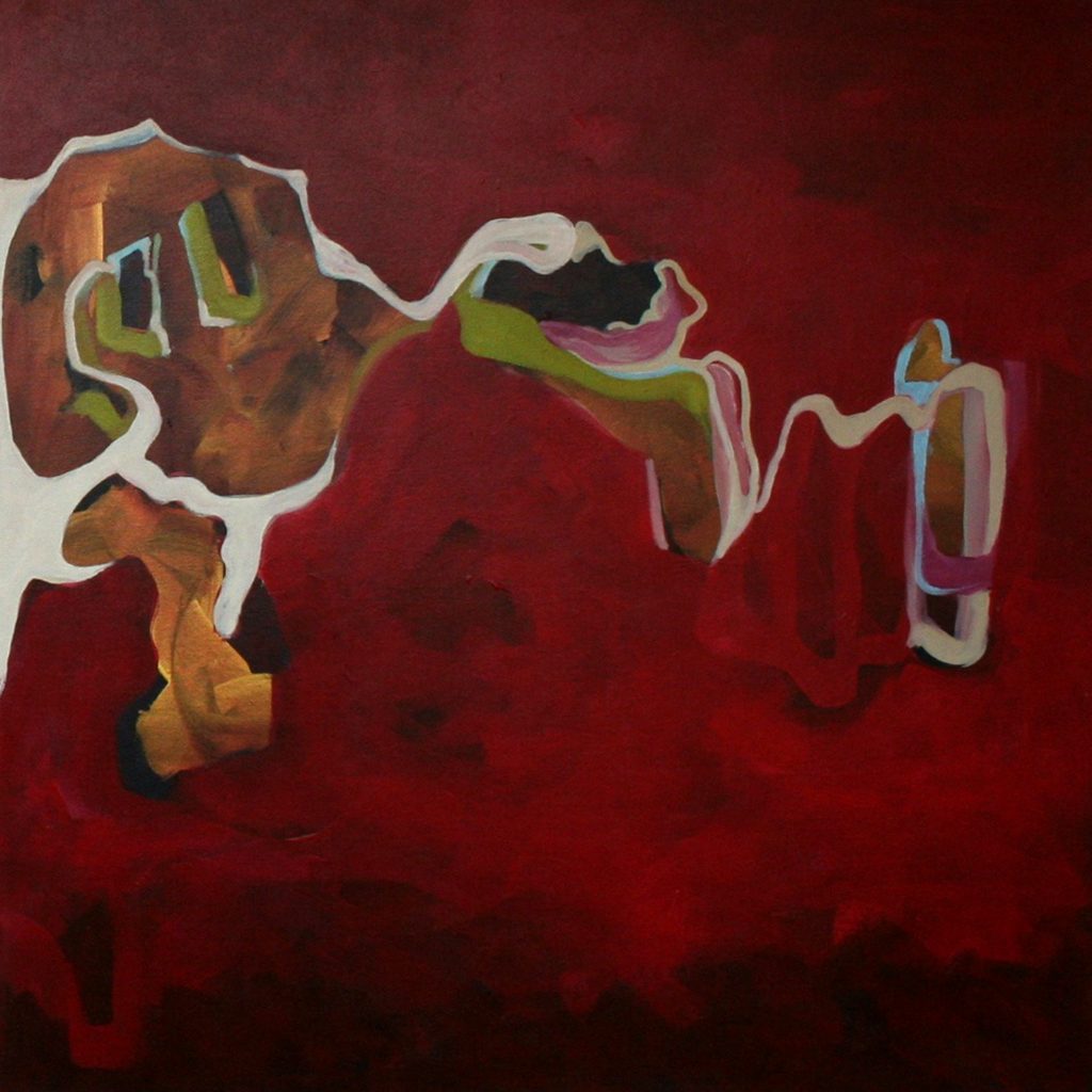 Urlaubspläne, 70 x 70 cm, Acryl auf Leinen, 2008