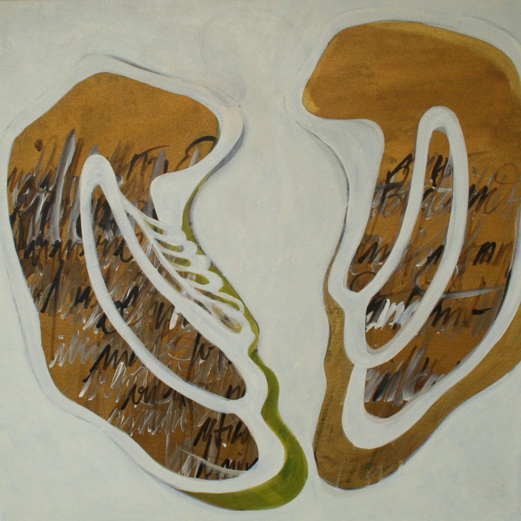 Il angelo è libero, 70 x 70 cm, Acryl auf Leinen, 2008