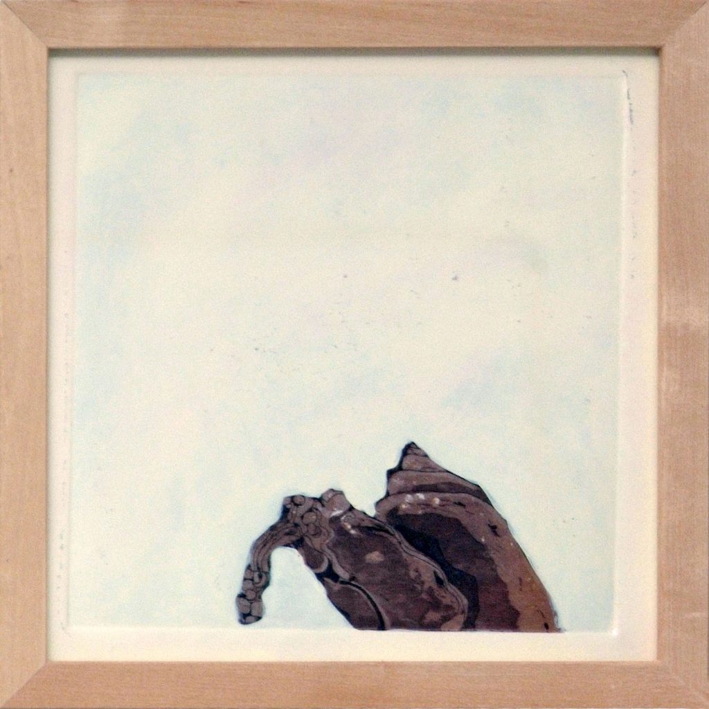 Ammonit 2, 20 x 20 cm, Mischtechnik, 2008