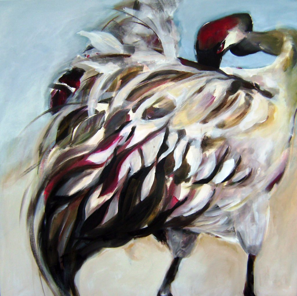 Azrael nach Geo, 80 x 80 cm, Acryl auf Leinen, 2007