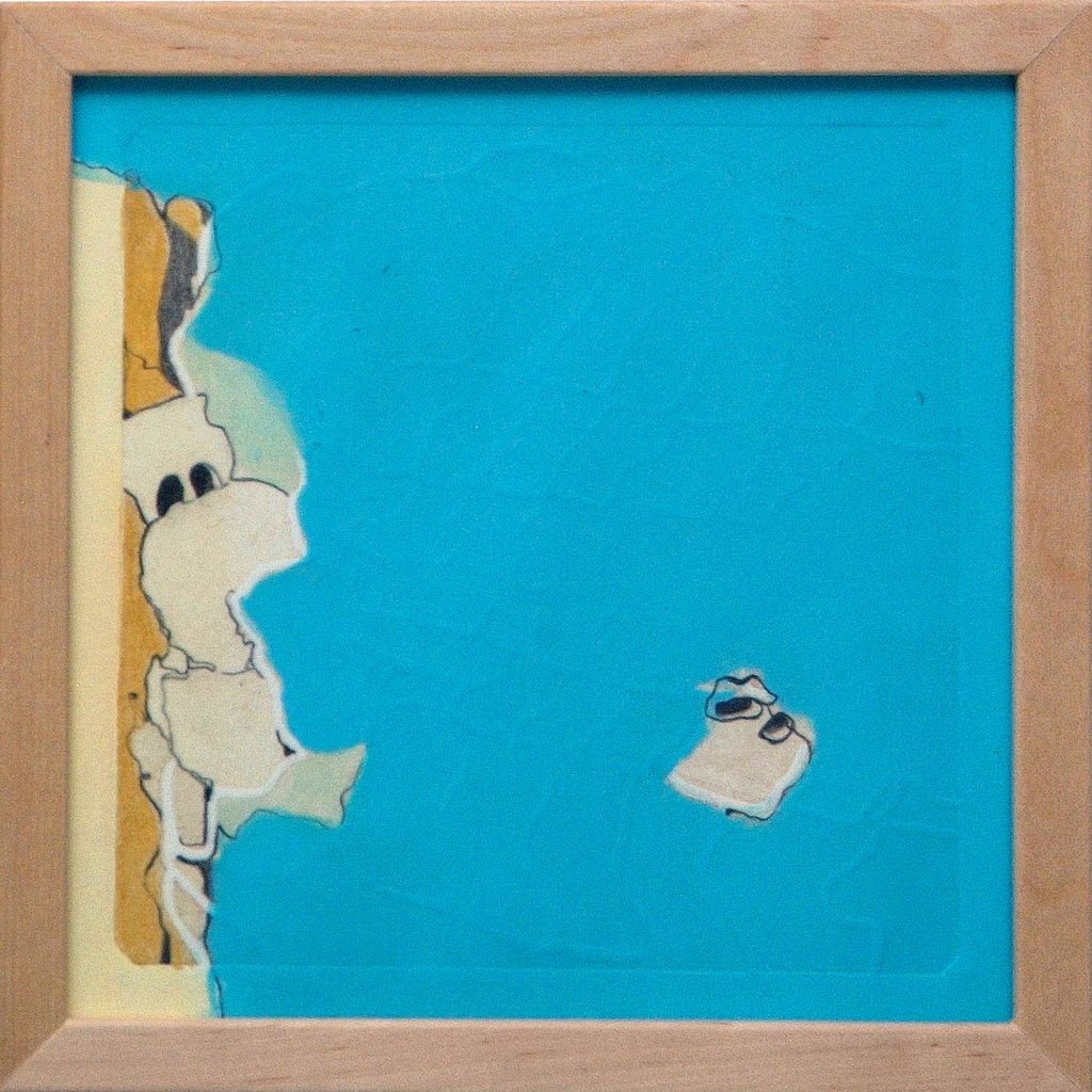 Blickrichtung, 20 x 20 cm, Mischtechnik, 2008