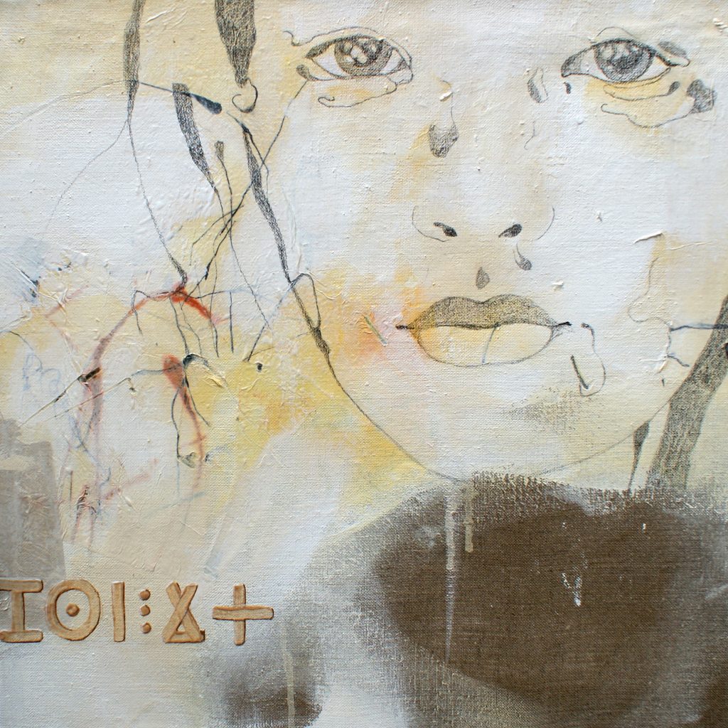 Fatima, 50 x 50 cm, Mischtechnik, 2010