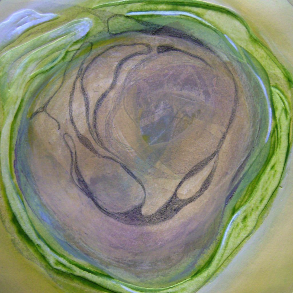 Green, 20 x 20 cm, Mischtechnik, 2008