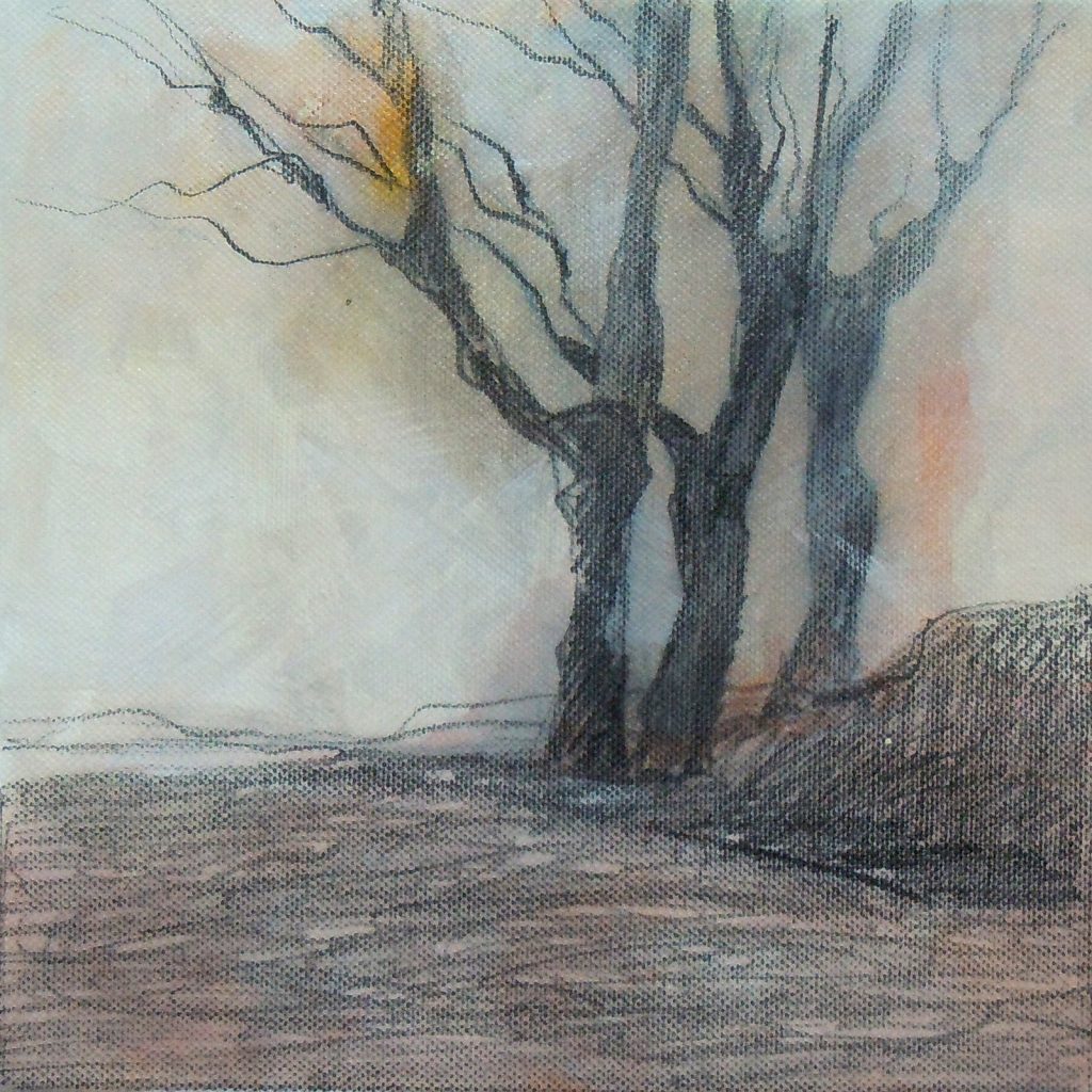 Fast Winter 2, 20 x 20 cm, Mischtechnik, 2012