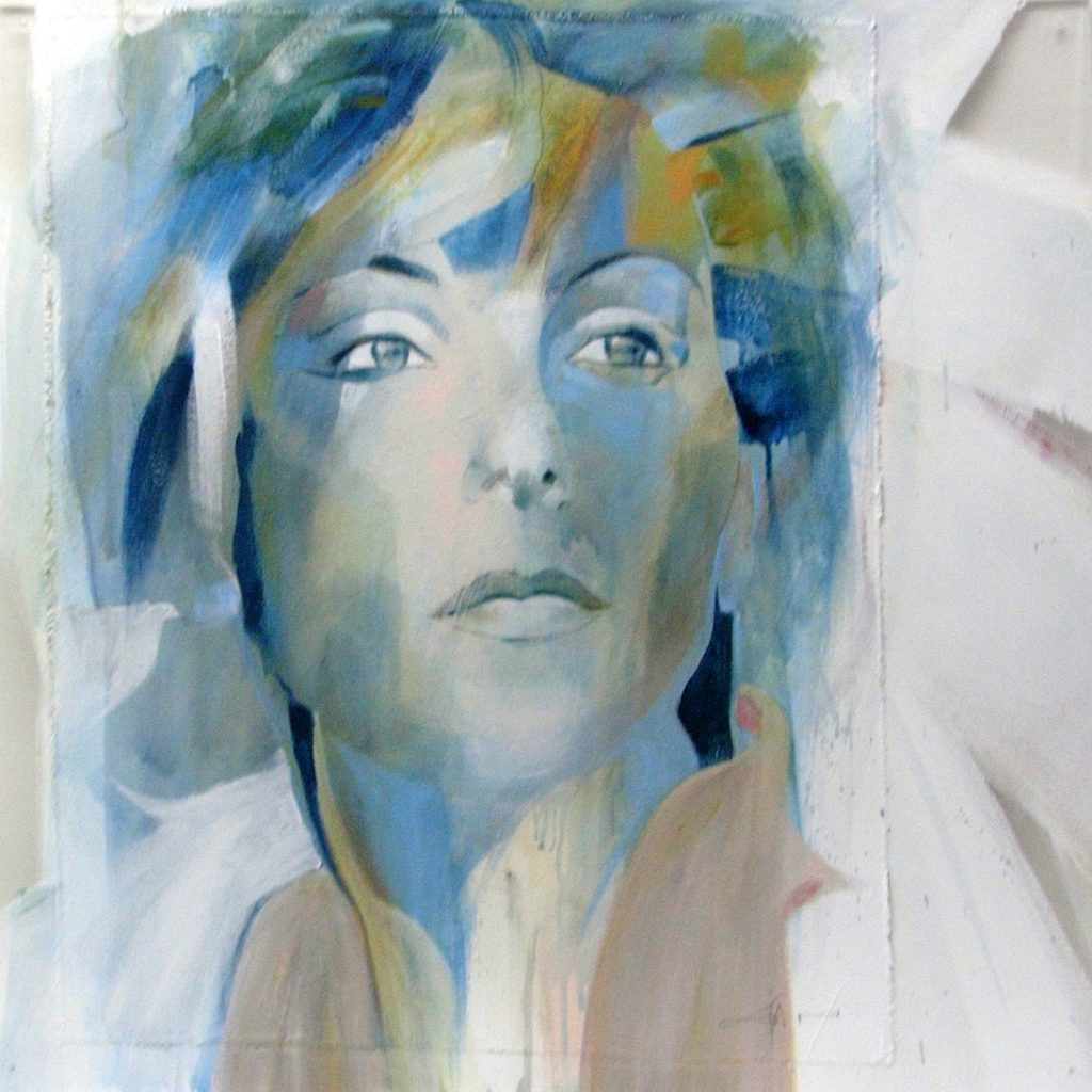 Venezianische Farben, 60 x 60 cm, Mischtechnik auf Plexiglas, 2005